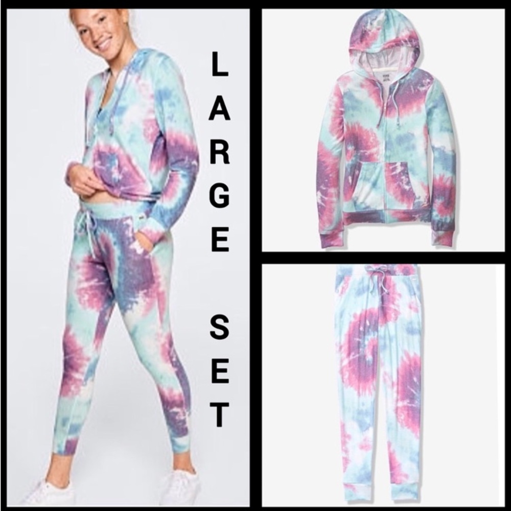 NWT VS PINK LARGE SOFT AND COZY SET